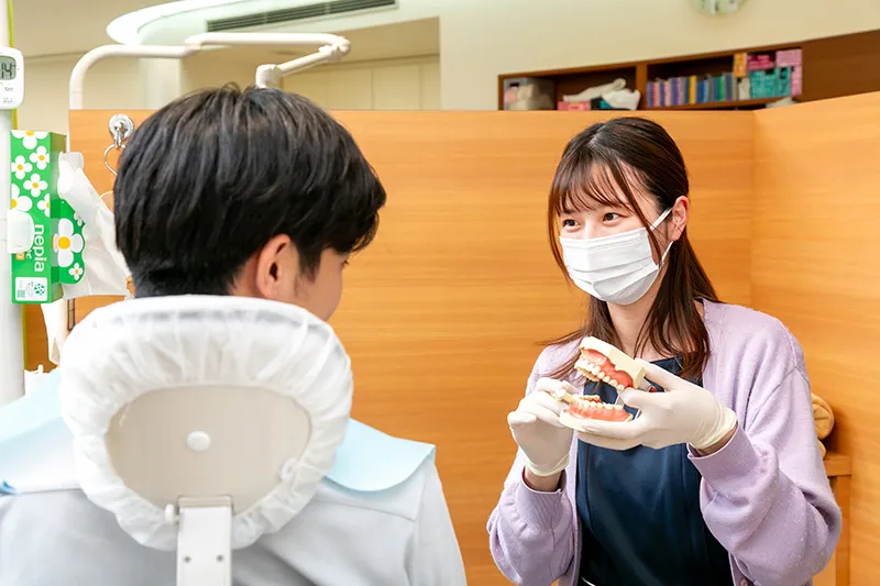 歯の周りの汚れ除去が大切